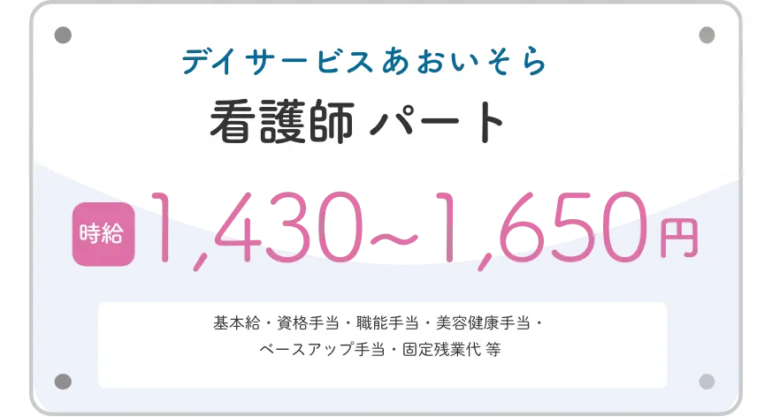 看護士パート時給